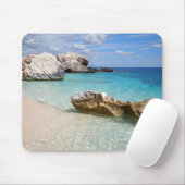 Tapis De Souris Plage de Cala Mariolu, mousepad de la Sardaigne (Avec souris)