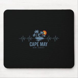 Tapis De Souris Plage de Cape May New Jersey Vintage années 80 Cou