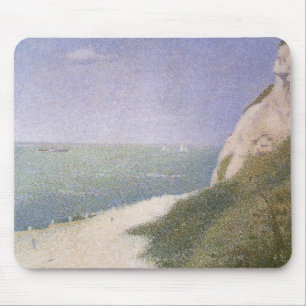Tapis De Souris Plage de Honfleur par Georges Seurat, Art Vintage
