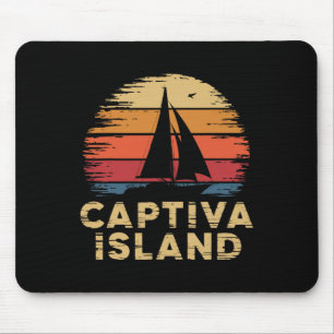 Tapis De Souris Plage de l'île Captiva Floride Fl Surf Pêche Va