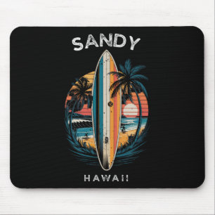 Tapis De Souris Plage de sable Hawaï Hommes Femmes Surf _1