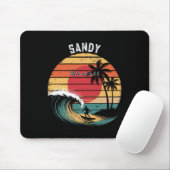 Tapis De Souris Plage de sable Hawaï Plage Surf (Avec souris)