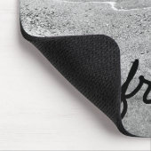 Tapis De Souris Plage de sable noir et blanc libre (Coin)