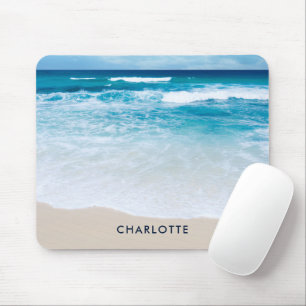Tapis De Souris Plage de sable tropical moderne Personnalisé