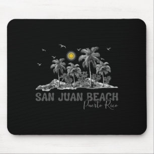 Tapis De Souris Plage de San Juan Porto Rico Hommes PR Femmes Vint