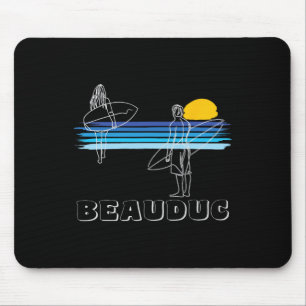 Tapis De Souris Plage de surf de Beauduc surfeur fille garçon