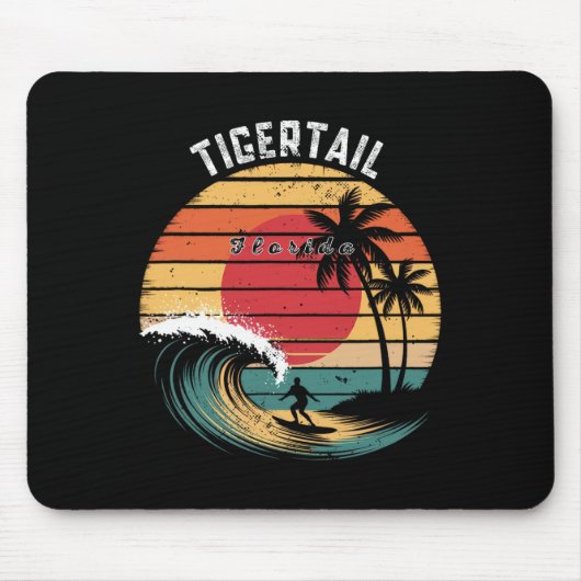 Tapis De Souris Plage de Tigertail Floride Surf (Devant)