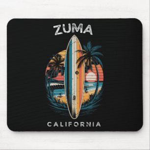 Tapis De Souris Plage de Zuma Californie Hommes Femmes Surf