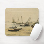 Tapis De Souris Plage d'Edouard Manet |, marée basse (Avec souris)