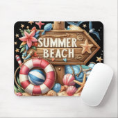 Tapis De Souris Plage d'été (Avec souris)