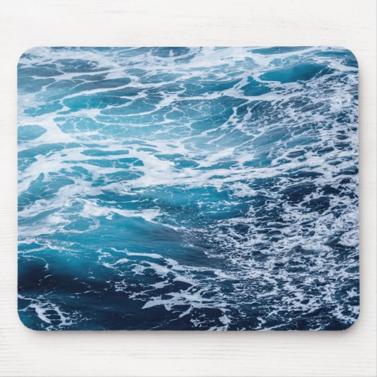 Tapis De Souris Plage d'été Waves Blue Ocean (Devant)