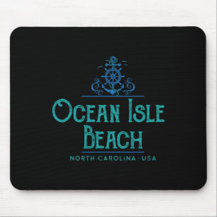 Tapis De Souris Plage d'Ocean Isle Caroline du Nord Conception nau