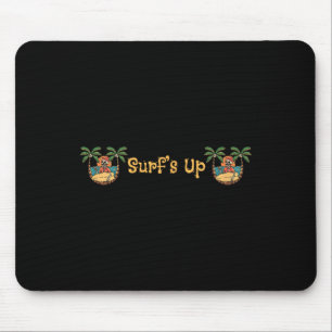 Tapis De Souris Plage Drôle Soleil Surf Squelette Jacksonville Bea