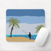 Tapis De Souris Plage Fisher Mousepad (Avec souris)