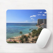 Tapis De Souris Plage Hawaï de Waikiki (Avec souris)