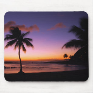 Tapis De Souris Plage Kauai Hawaï de Poipu