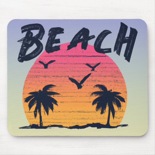 Tapis De Souris Plage/littoral/tropical/hawaïen (Devant)