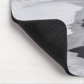 Tapis De Souris Plage noire et blanche pittoresque (Coin)