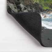 Tapis De Souris Plage noire volcanique de sable sur le mousepad (Coin)