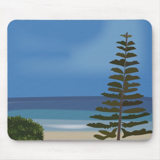 Tapis De Souris Plage Pine de mer Nature (Devant)