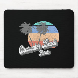 Tapis De Souris Plage Rétro Clearwater Beach Floride Fl Vintage Be