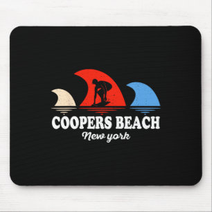 Tapis De Souris Plage rétro de Coopers à New York Surfboarding 