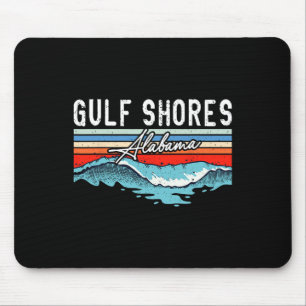 Tapis De Souris Plage Retro Gulf Shores Beach Alabama Plage de Sur