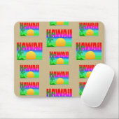 Tapis De Souris Plage Retro Hawaii Sunset (Avec souris)