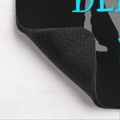 Tapis De Souris plage s'il vous plaît typographie turquoise monogr (Coin)