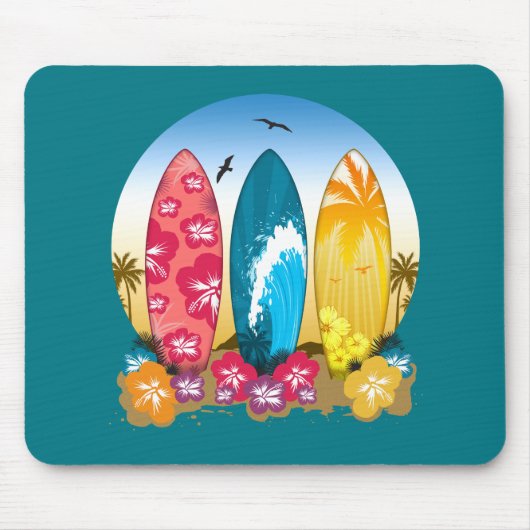 Tapis De Souris Plage Surboard (Devant)
