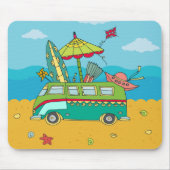 Tapis De Souris Plage Surf Vie Mousepad (Devant)