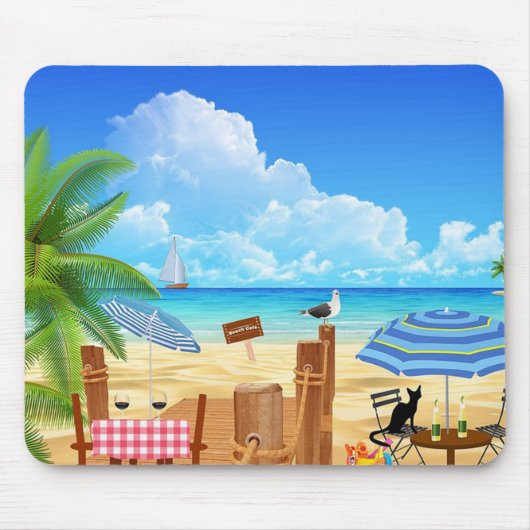 Tapis De Souris Plage tropicale (Devant)