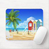 Tapis De Souris Plage tropicale (Avec souris)