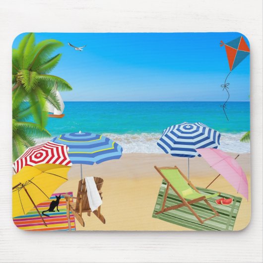 Tapis De Souris Plage tropicale (Devant)