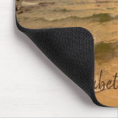 Tapis De Souris Plage tropicale,sable,coucher de soleil aux palmie (Coin)