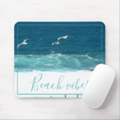 Tapis De Souris Plage Vibes Ocean Waves Pad (Avec souris)
