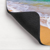 Tapis De Souris Plage vide et eaux bleues (Coin)