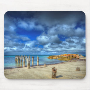 Tapis De Souris Plage Wybalena, île de Lillies de Flinders
