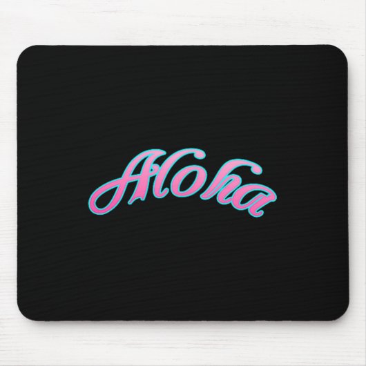 Tapis De Souris Plages Aloha Drunk de plage drôle de noix de coco (Devant)