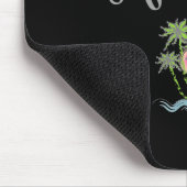 Tapis De Souris Plages d'Aloha Style hawaïen Été Tropical Noir (Coin)