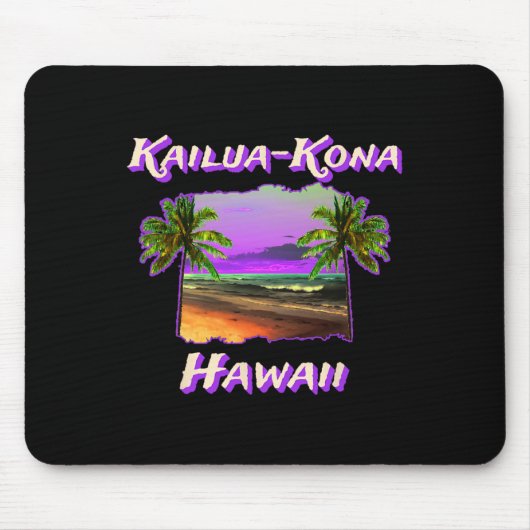 Tapis De Souris Plages De Kailua-kona Hawaii 1 (Devant)