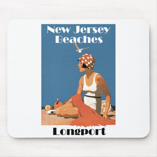 Tapis De Souris Plages du New Jersey ~ Longport (Devant)