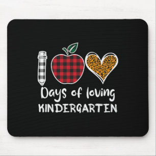 Tapis De Souris Plaid 100 Jours D'Amoureux Enfants Enseignants De