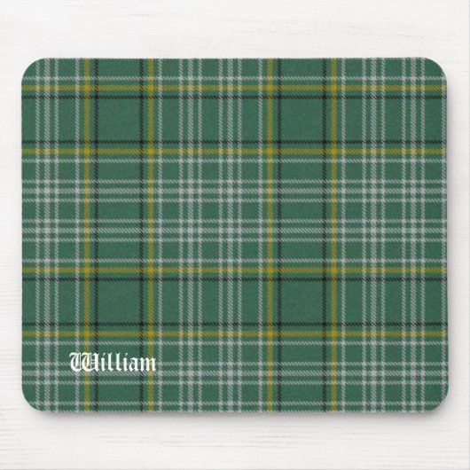 Tapis De Souris Plaid de tartan vert de Currie (Devant)