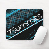 Tapis De Souris plaid du bleu 7Summits (Avec souris)
