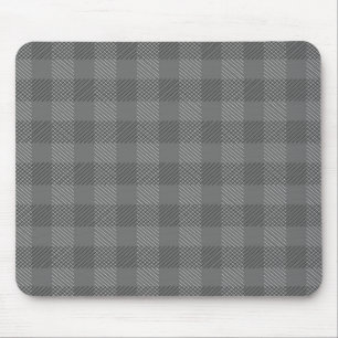 Tapis De Souris Plaid gris Mousepad