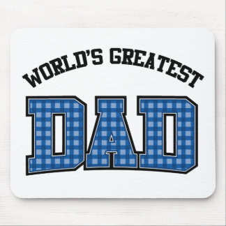 Tapis de souris plaid Meilleur papa du monde