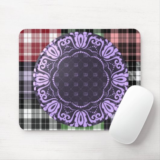 Tapis De Souris Plaid Mousepad (Avec souris)