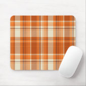 Tapis De Souris Plaid orange (Avec souris)