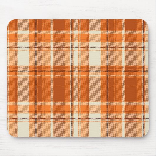 Tapis De Souris Plaid orange (Devant)